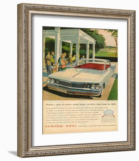 Pontiac-Crisp Beauty for 1960-null-Framed Art Print