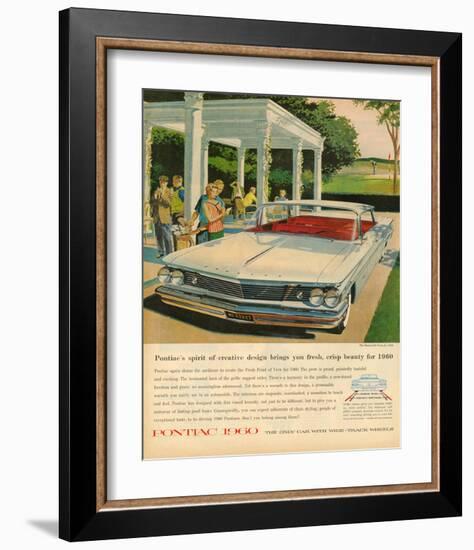 Pontiac-Crisp Beauty for 1960-null-Framed Art Print