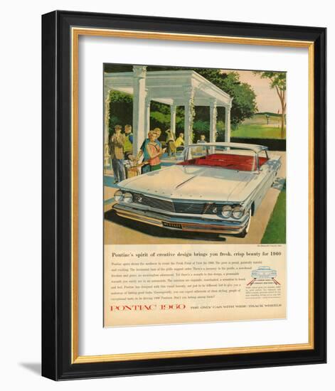 Pontiac-Crisp Beauty for 1960-null-Framed Art Print