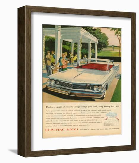 Pontiac-Crisp Beauty for 1960-null-Framed Art Print