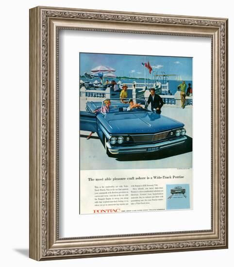 Pontiac-Pleasure Craft Ashore-null-Framed Premium Giclee Print