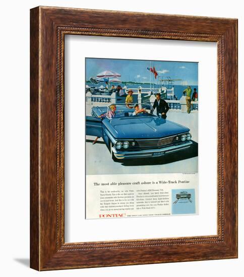 Pontiac-Pleasure Craft Ashore-null-Framed Premium Giclee Print