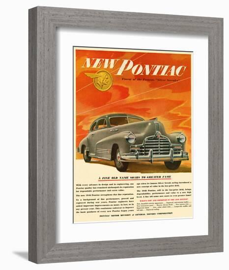 Pontiac-Soars to Greater Fame-null-Framed Art Print