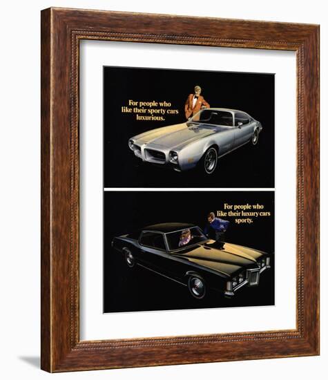 Pontiac-Sporty Cars Luxurious-null-Framed Art Print