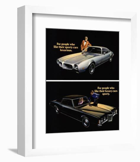 Pontiac-Sporty Cars Luxurious-null-Framed Premium Giclee Print