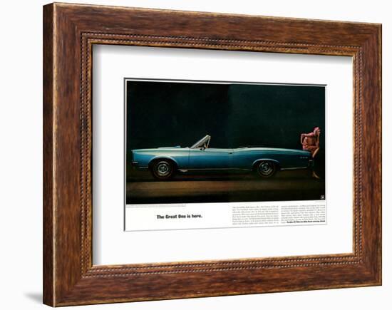 Pontiac-The Great One is Here-null-Framed Premium Giclee Print