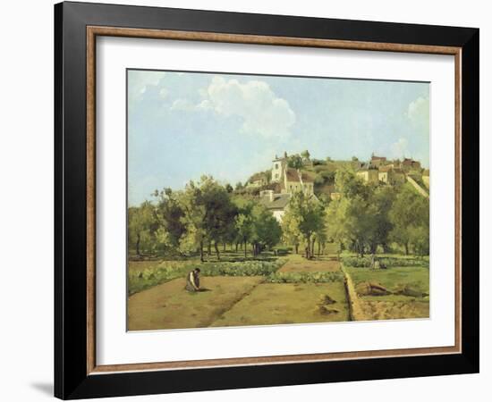 Pontoise, or the Gardens of the Hermitage, Pontoise, 1867-Camille Pissarro-Framed Giclee Print