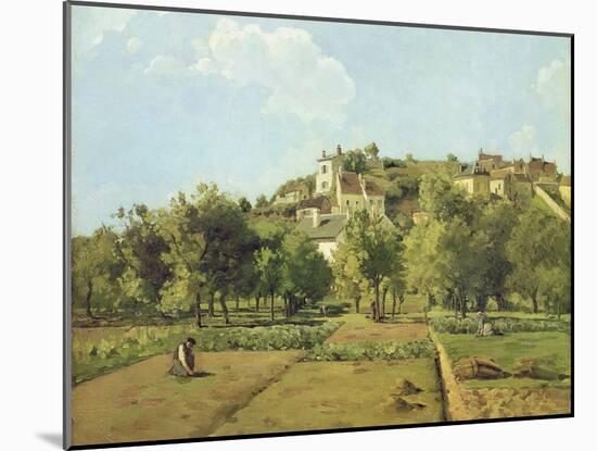Pontoise, or the Gardens of the Hermitage, Pontoise, 1867-Camille Pissarro-Mounted Giclee Print