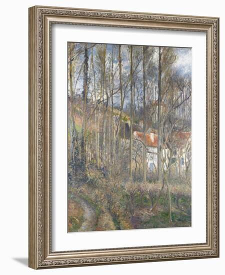 Pontoise - the Cite Des Boeufs and the Hermitage-Camille Pissarro-Framed Giclee Print