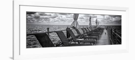 Pontoon with Deck Chairs - Key West - Florida-Philippe Hugonnard-Framed Photographic Print