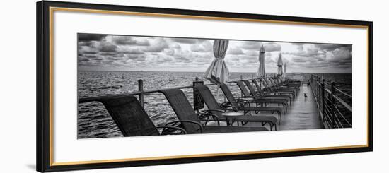 Pontoon with Deck Chairs - Key West - Florida-Philippe Hugonnard-Framed Photographic Print