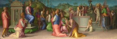 Joseph with Jacob in Egypt (From Scenes from the Story of Josep), Ca 1515-Pontormo-Giclee Print