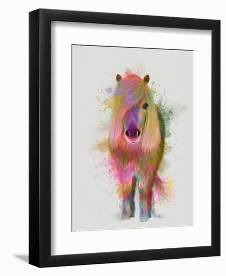 Pony 1 Full Rainbow Splash-Fab Funky-Framed Art Print