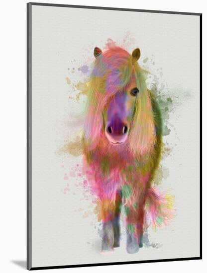 Pony 1 Full Rainbow Splash-Fab Funky-Mounted Art Print