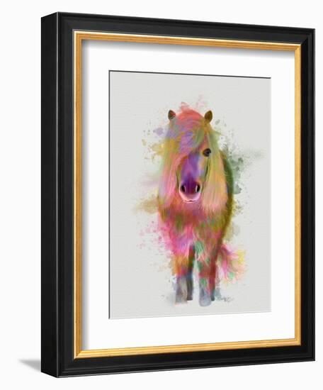 Pony 1 Full Rainbow Splash-Fab Funky-Framed Art Print