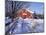 Pony and Barn near the Lamprey River in Winter, New Hampshire, USA-Jerry & Marcy Monkman-Mounted Photographic Print