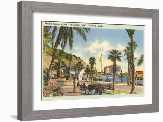 Pony Cart, Santa Catalina-null-Framed Art Print