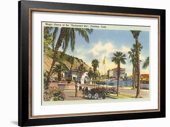 Pony Cart, Santa Catalina-null-Framed Art Print