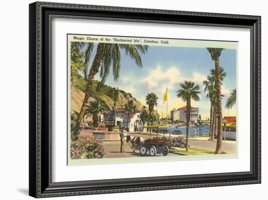 Pony Cart, Santa Catalina-null-Framed Art Print