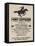 Pony Express Replica Recruitment Advertisement Print Poster-null-Framed Stretched Canvas