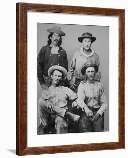 Pony Express Riders, c.1860-null-Framed Photographic Print