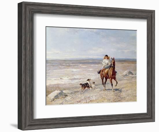 Pony Ride on the Beach-Heywood Hardy-Framed Giclee Print