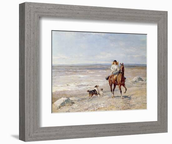 Pony Ride on the Beach-Heywood Hardy-Framed Giclee Print