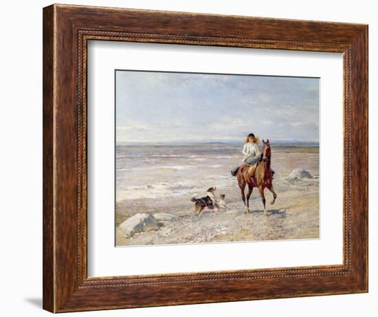 Pony Ride on the Beach-Heywood Hardy-Framed Giclee Print