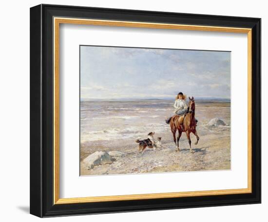 Pony Ride on the Beach-Heywood Hardy-Framed Giclee Print