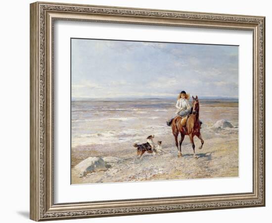 Pony Ride on the Beach-Heywood Hardy-Framed Giclee Print