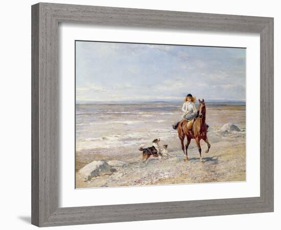 Pony Ride on the Beach-Heywood Hardy-Framed Giclee Print