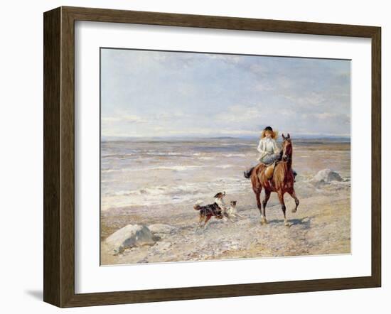 Pony Ride on the Beach-Heywood Hardy-Framed Giclee Print