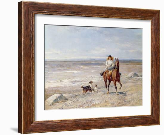 Pony Ride on the Beach-Heywood Hardy-Framed Giclee Print