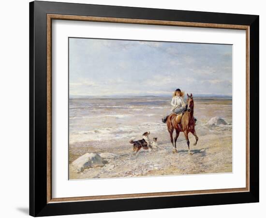 Pony Ride on the Beach-Heywood Hardy-Framed Giclee Print