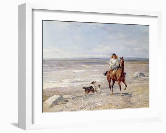 Pony Ride on the Beach-Heywood Hardy-Framed Giclee Print