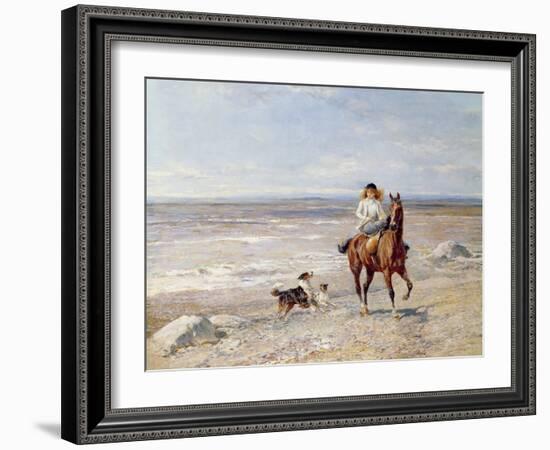 Pony Ride on the Beach-Heywood Hardy-Framed Giclee Print