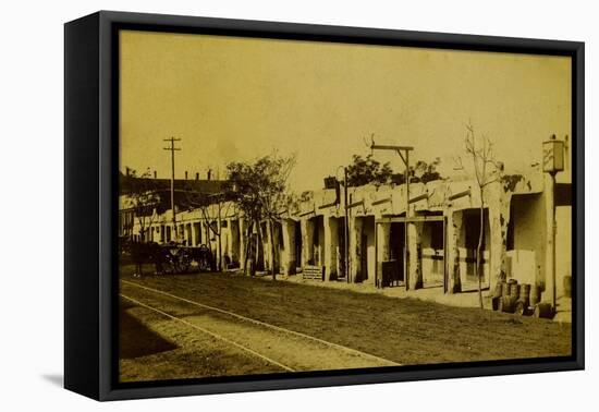 Pony Saloon In El Paso Texas Street Scene-null-Framed Stretched Canvas