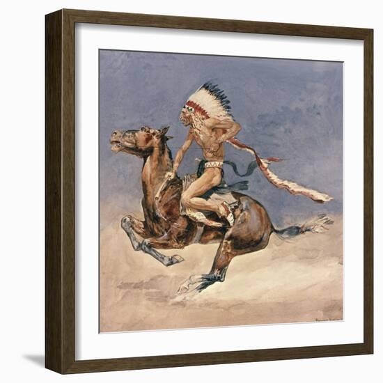 Pony War Dance-Frederic Sackrider Remington-Framed Giclee Print