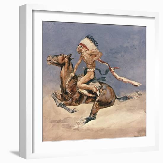 Pony War Dance-Frederic Sackrider Remington-Framed Giclee Print