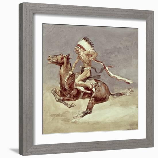 Pony War Dance-Frederic Sackrider Remington-Framed Giclee Print