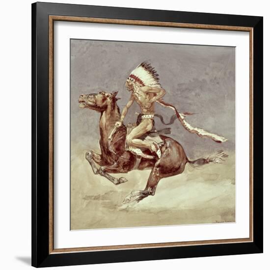 Pony War Dance-Frederic Sackrider Remington-Framed Giclee Print