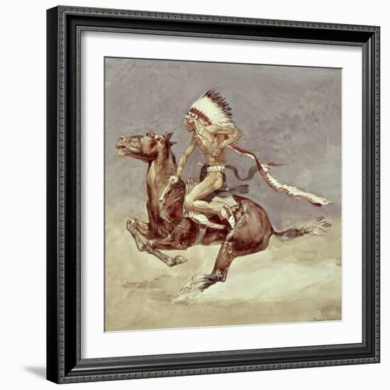 Pony War Dance-Frederic Sackrider Remington-Framed Giclee Print