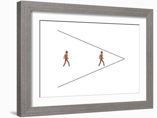 Ponzo's Illusion-Science Photo Library-Framed Photographic Print