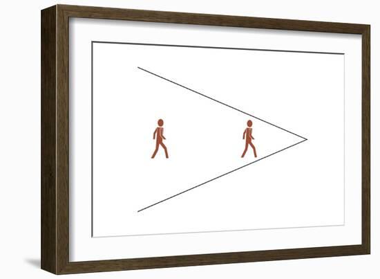 Ponzo's Illusion-Science Photo Library-Framed Photographic Print