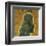 Poodle (black) (square)-John W^ Golden-Framed Art Print