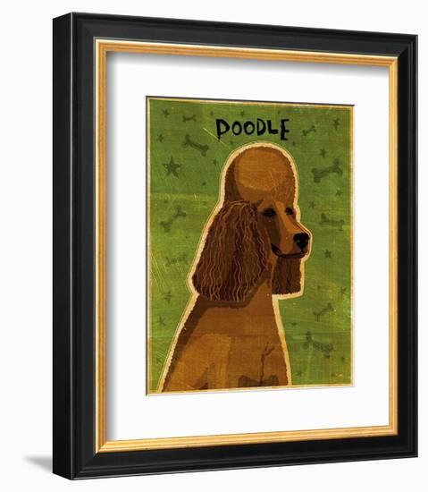Poodle (brown)-John Golden-Framed Art Print