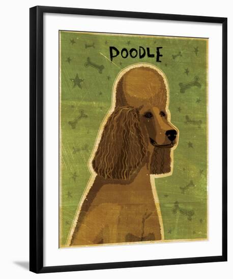 Poodle (brown)-John W^ Golden-Framed Art Print