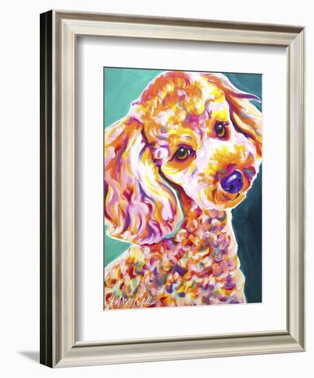 Poodle - Curly-Dawgart-Framed Giclee Print