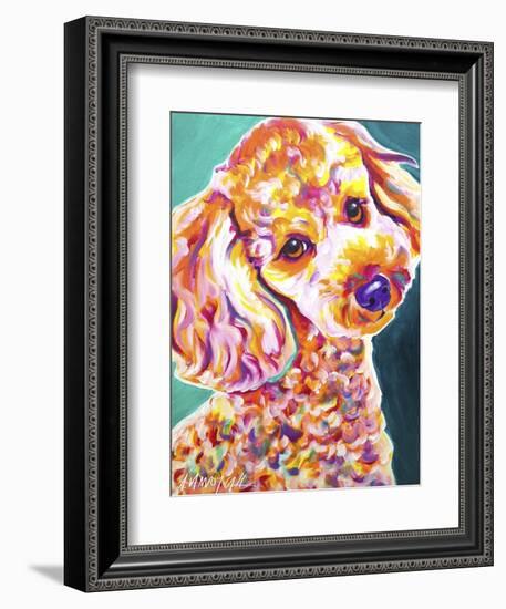 Poodle - Curly-Dawgart-Framed Giclee Print