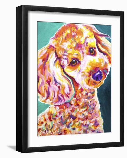 Poodle - Curly-Dawgart-Framed Giclee Print